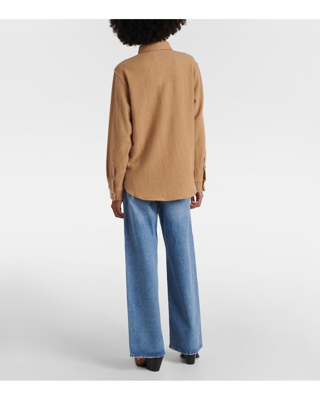 God's True Cashmere Natural Bronze Cashmere Shirt
