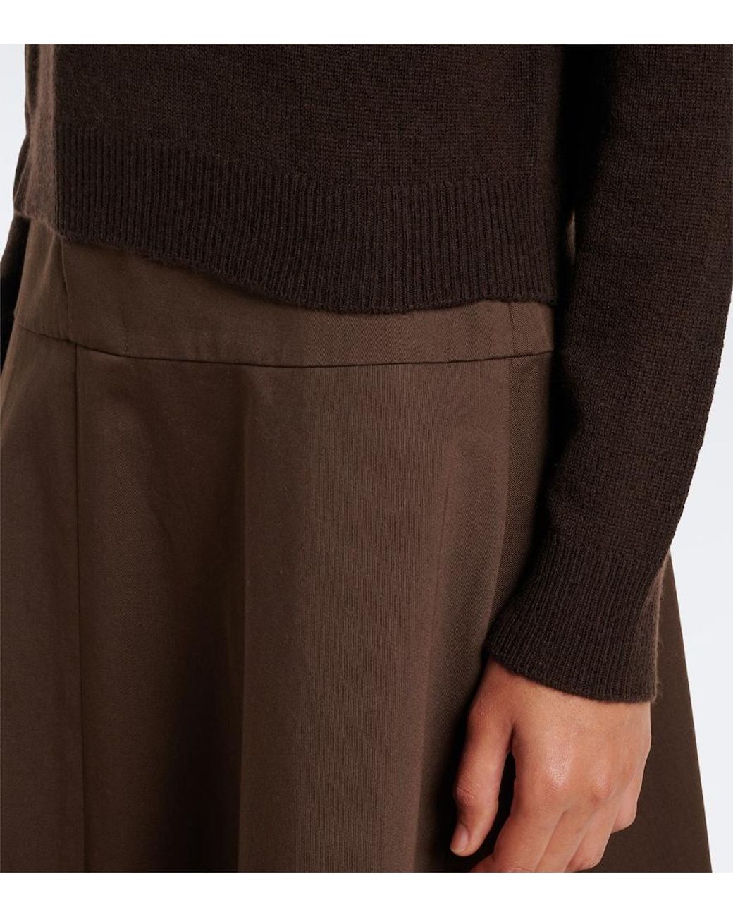 Jardin Des Orangers Black Virgin Wool And Cashmere Sweater