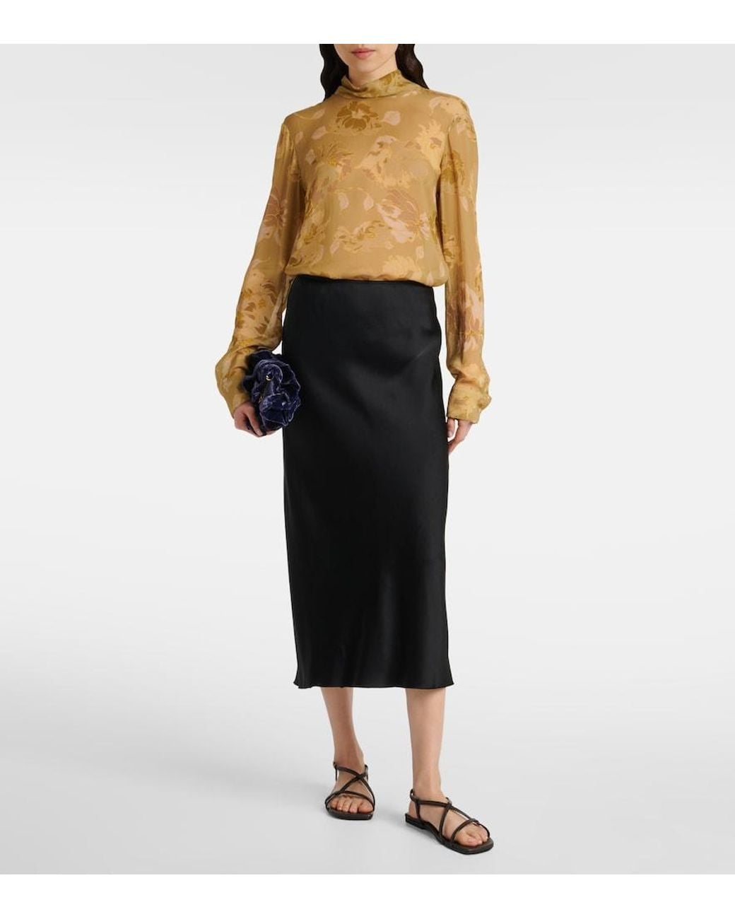 Dries Van Noten Metallic Leather Sandals