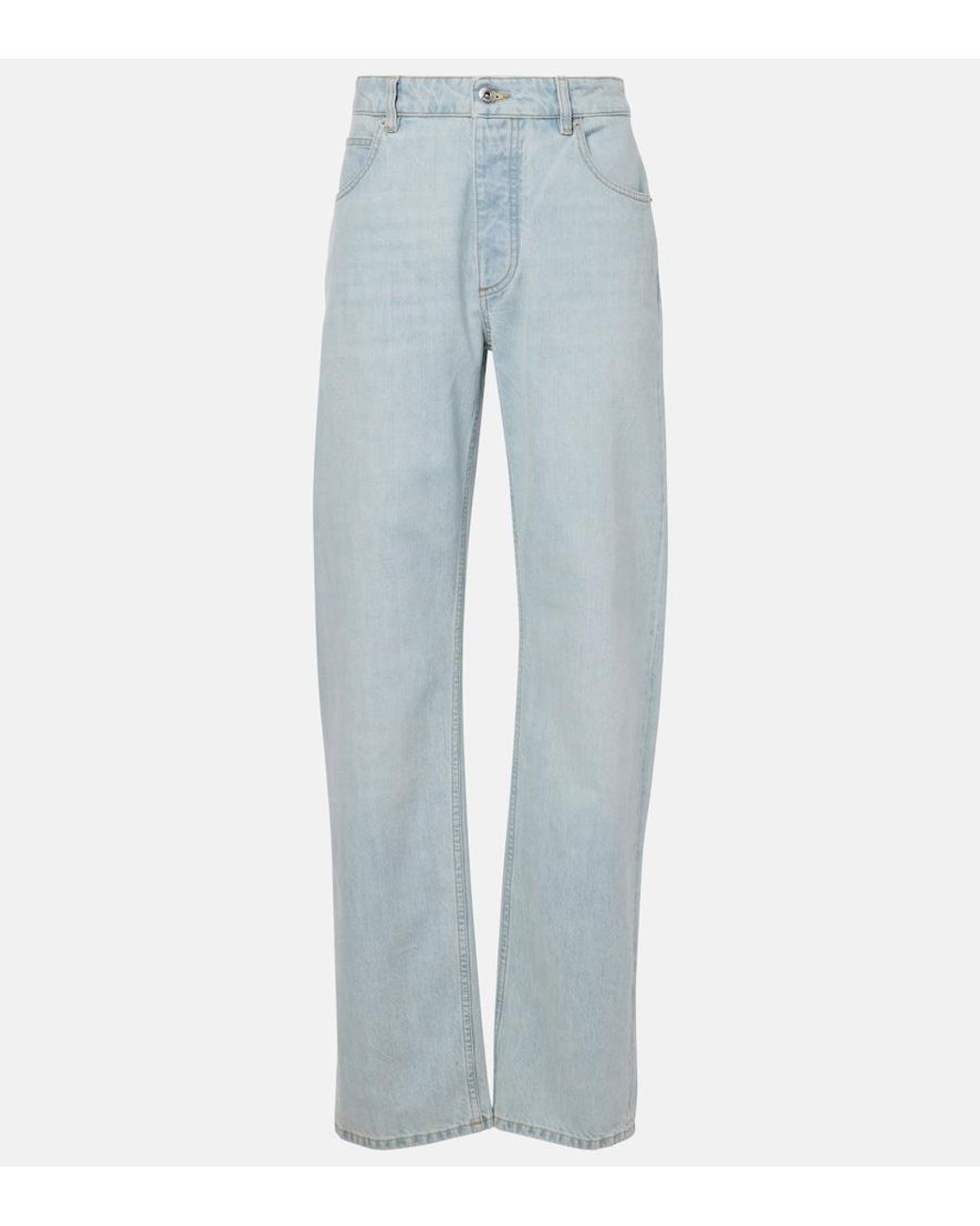 Bottega Veneta Blue Mid-Rise Straight Jeans