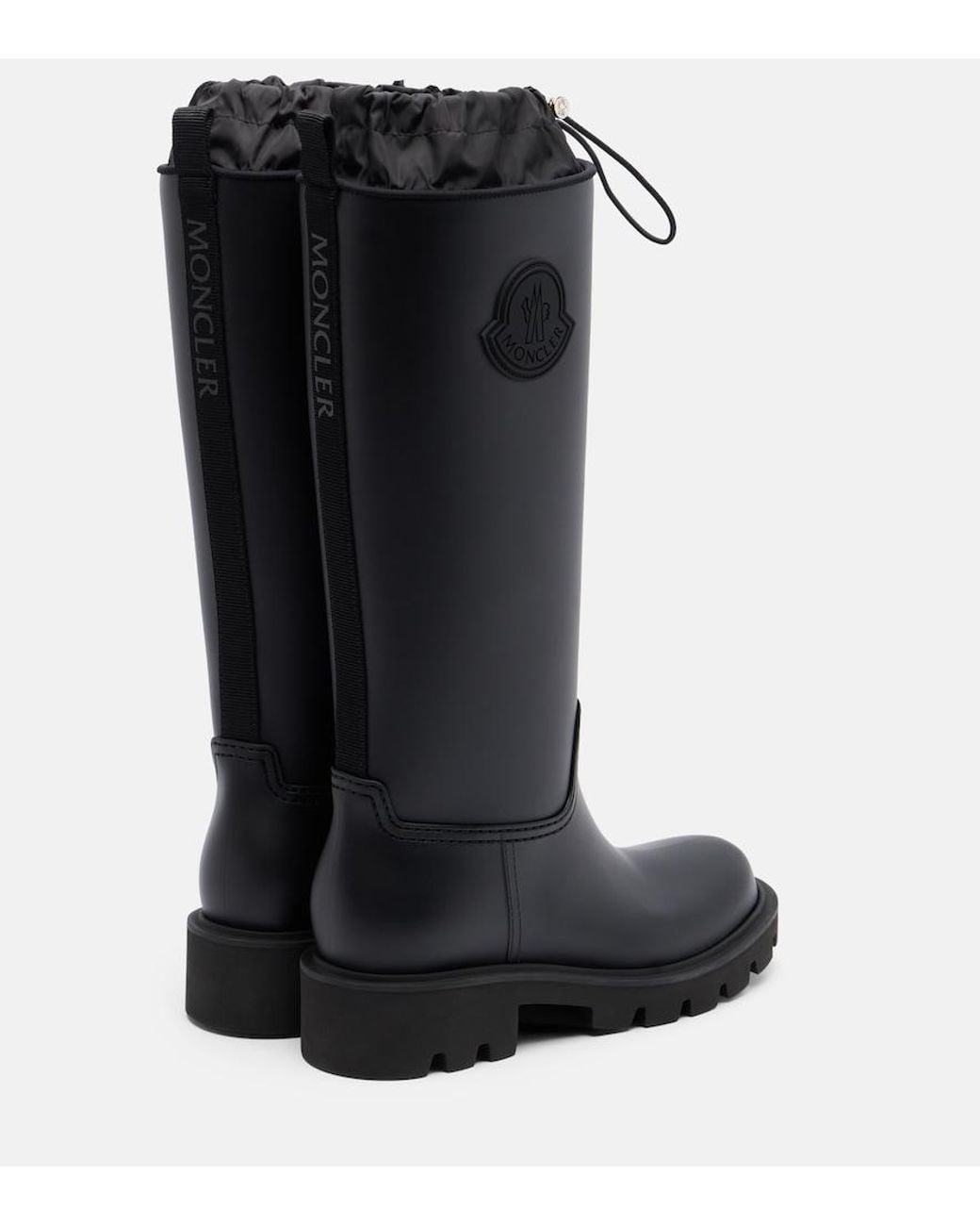 Moncler Black Gummistiefel Kickstream