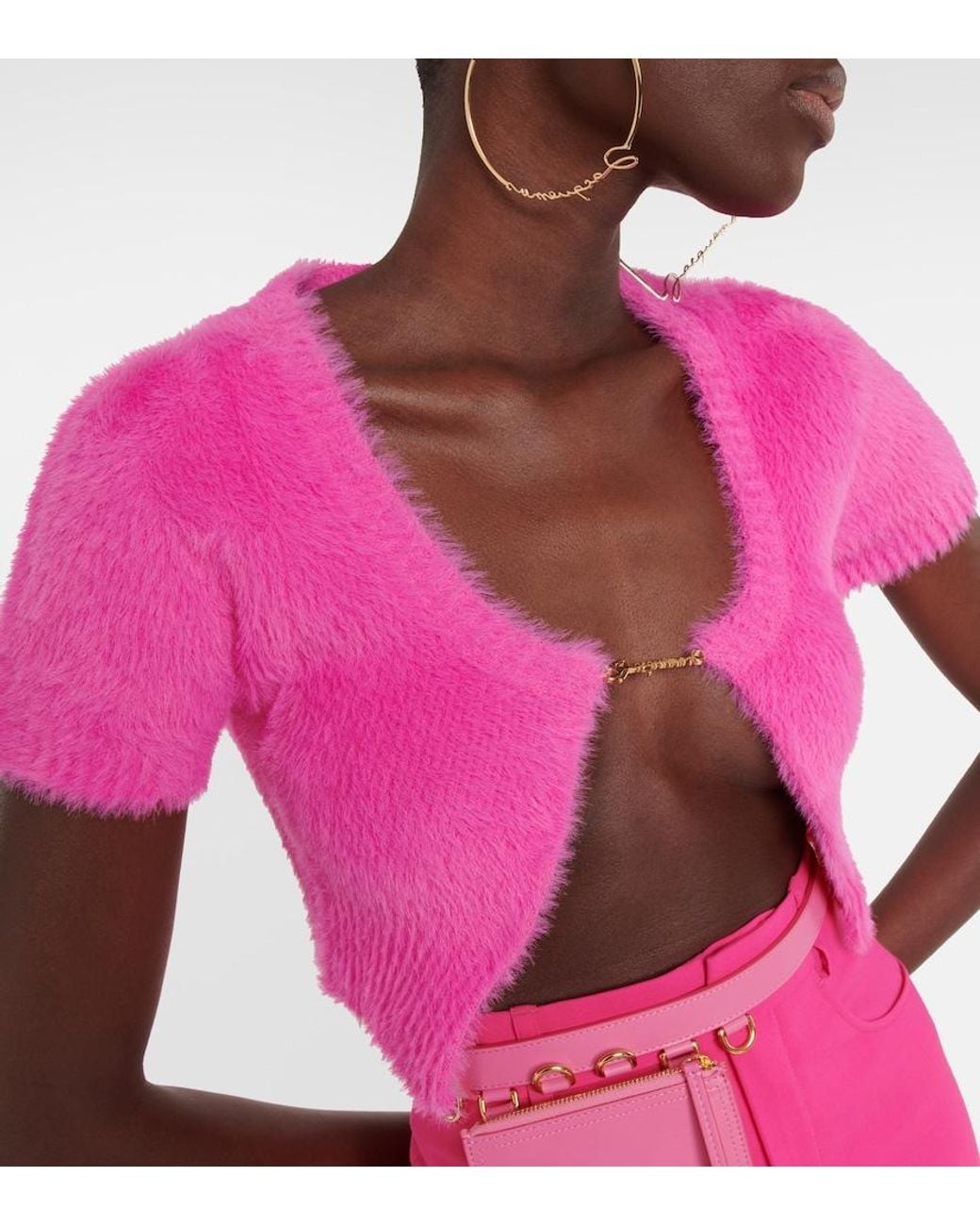 Jacquemus Pink Cardigans: The Snow Mail