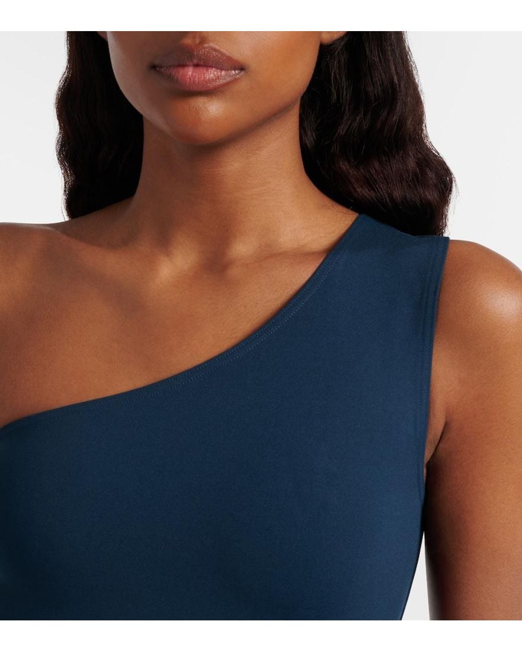 Eres Blue Effigie One-Shoulder Swimsuit