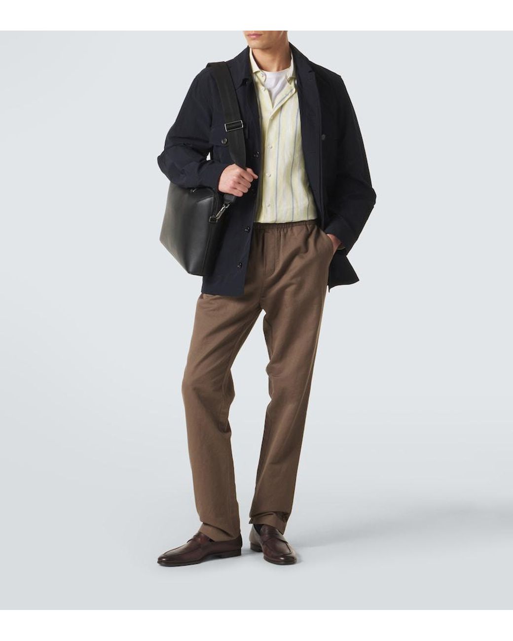 Pantaloni Regular di Sunspel in Brown da Uomo