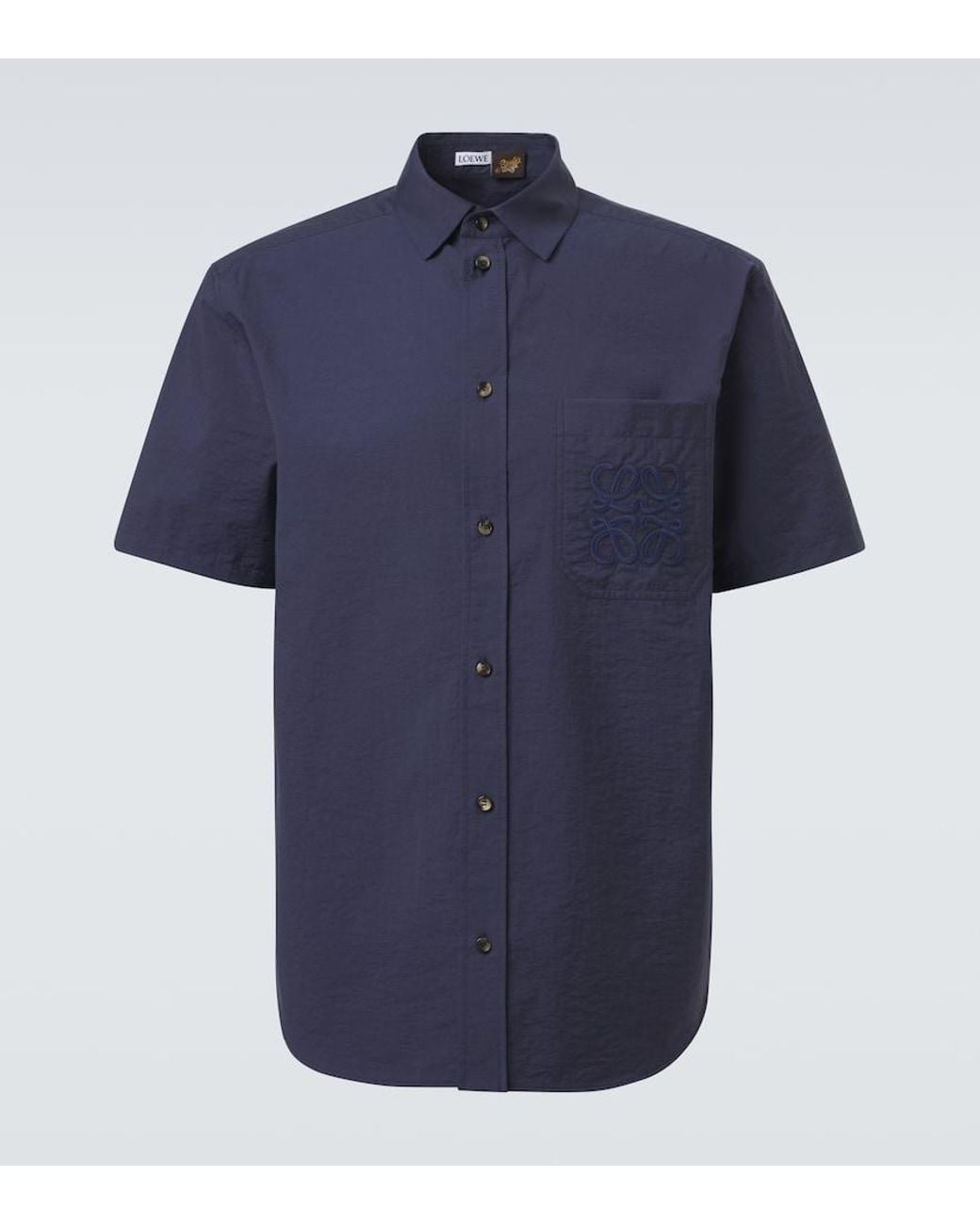 Loewe Blue Paula's Ibiza Anagram Cotton-Blend Shirt for men