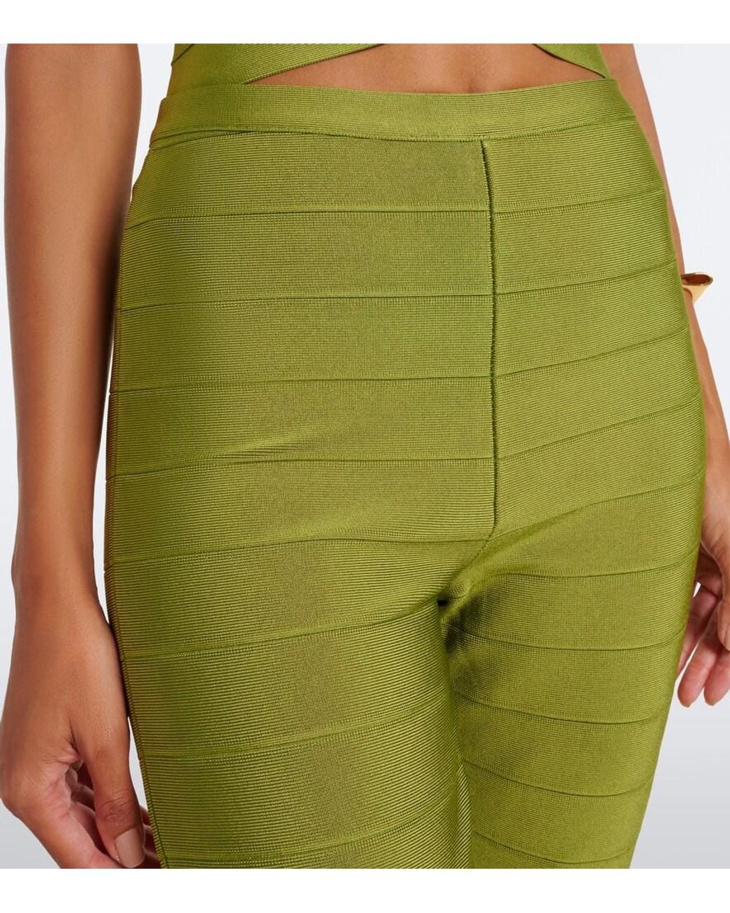 retroféte Green Pippa Flared Pants