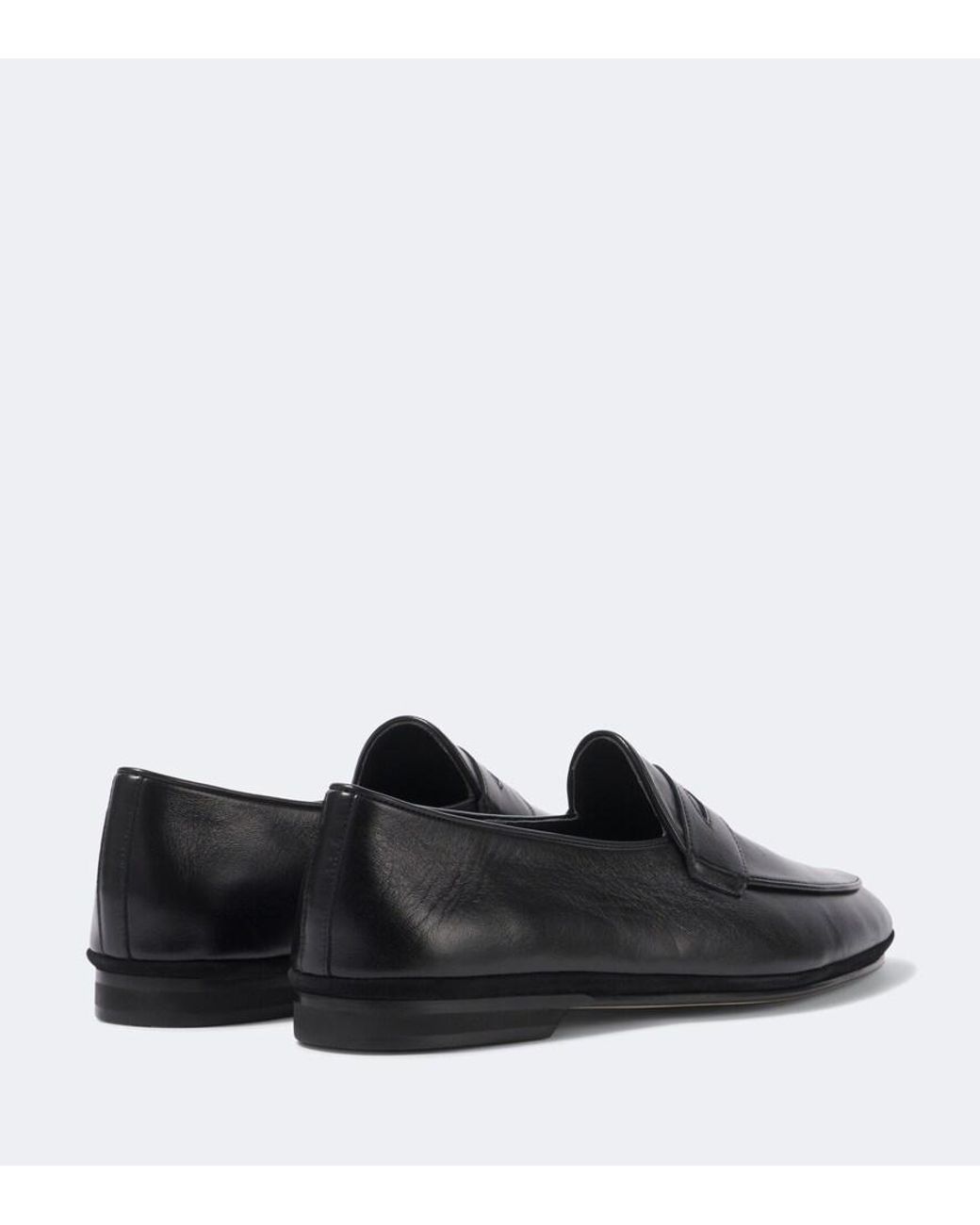 Rubinacci Loafers Aus Leder in Black für Herren