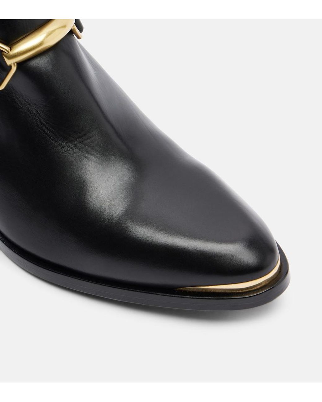 Isabel Marant Black Zalya Studded Leather Ankle Boots