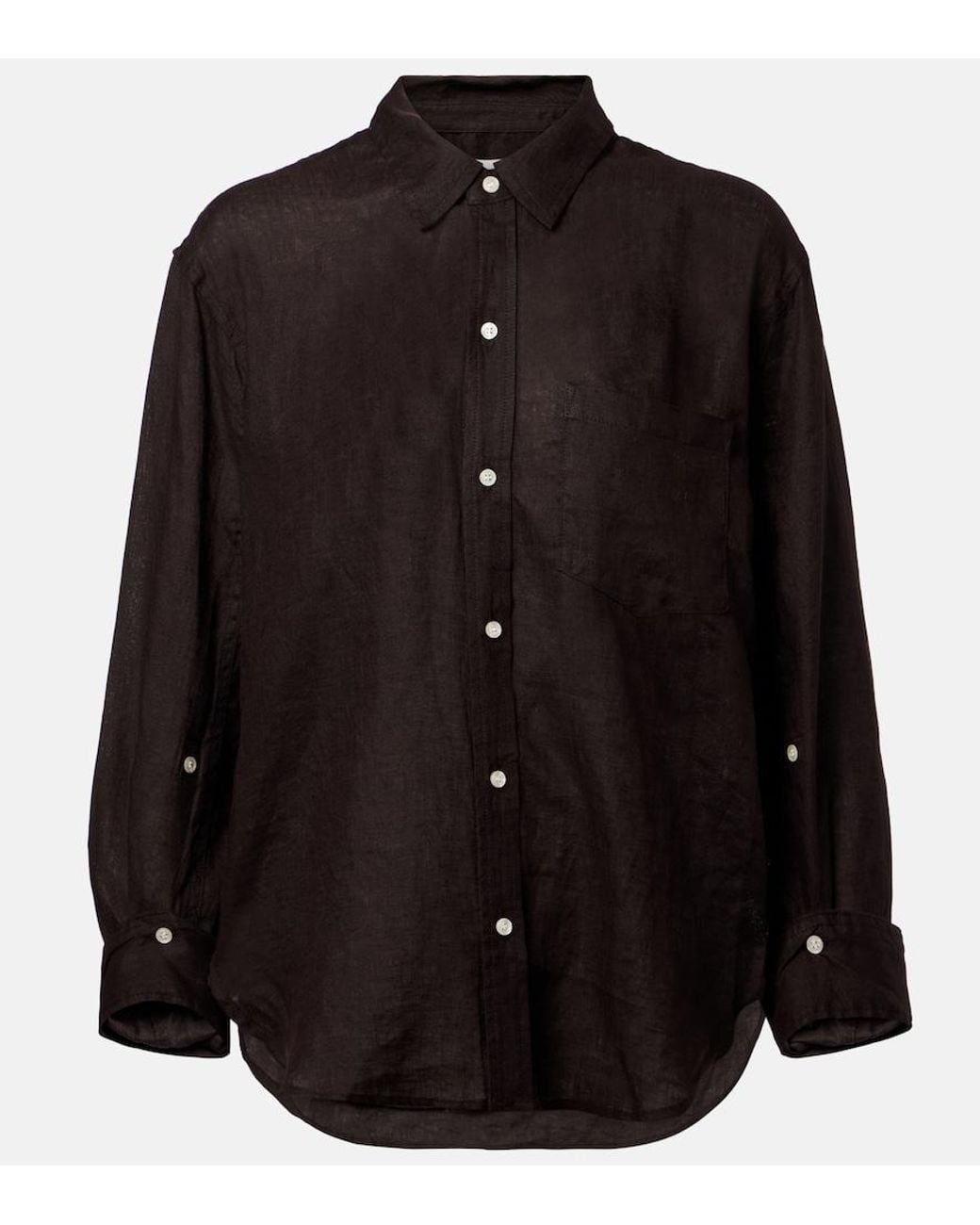 Citizens of Humanity Black Kayla Linen Shirt
