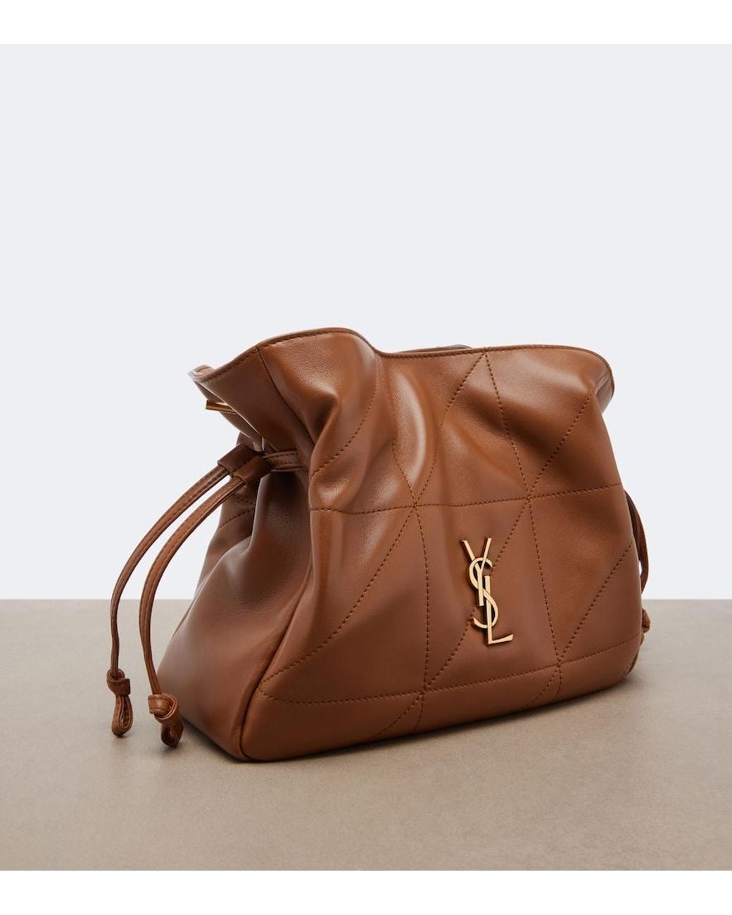 Saint Laurent Brown Jamie Small Quilted Leather Shoulder Bag