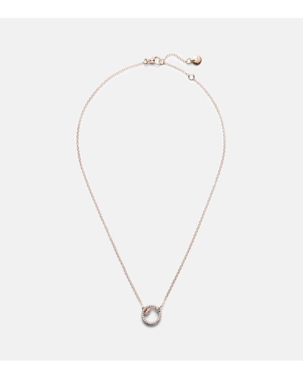 Pomellato White Together 18Kt Rose Chain Necklace With Diamonds
