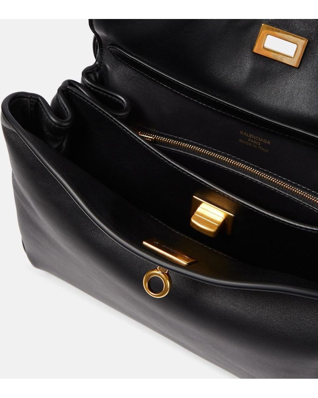Balenciaga Black Rodeo Small Leather Handbag