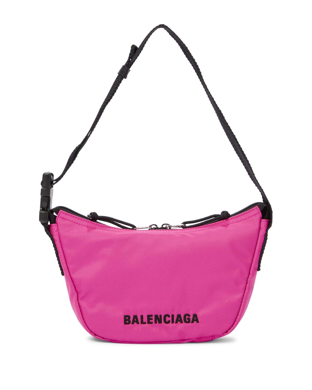 Balenciaga Wheel Nylon Shoulder Bag in Pink Lyst