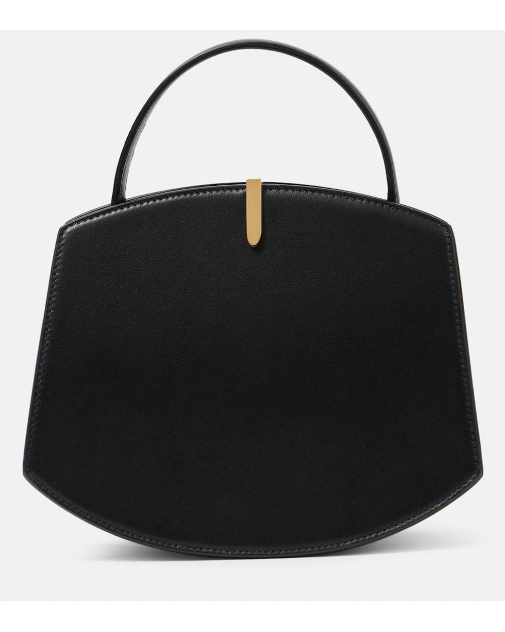 SAVETTE Black Florence 20 Leather Tote Bag