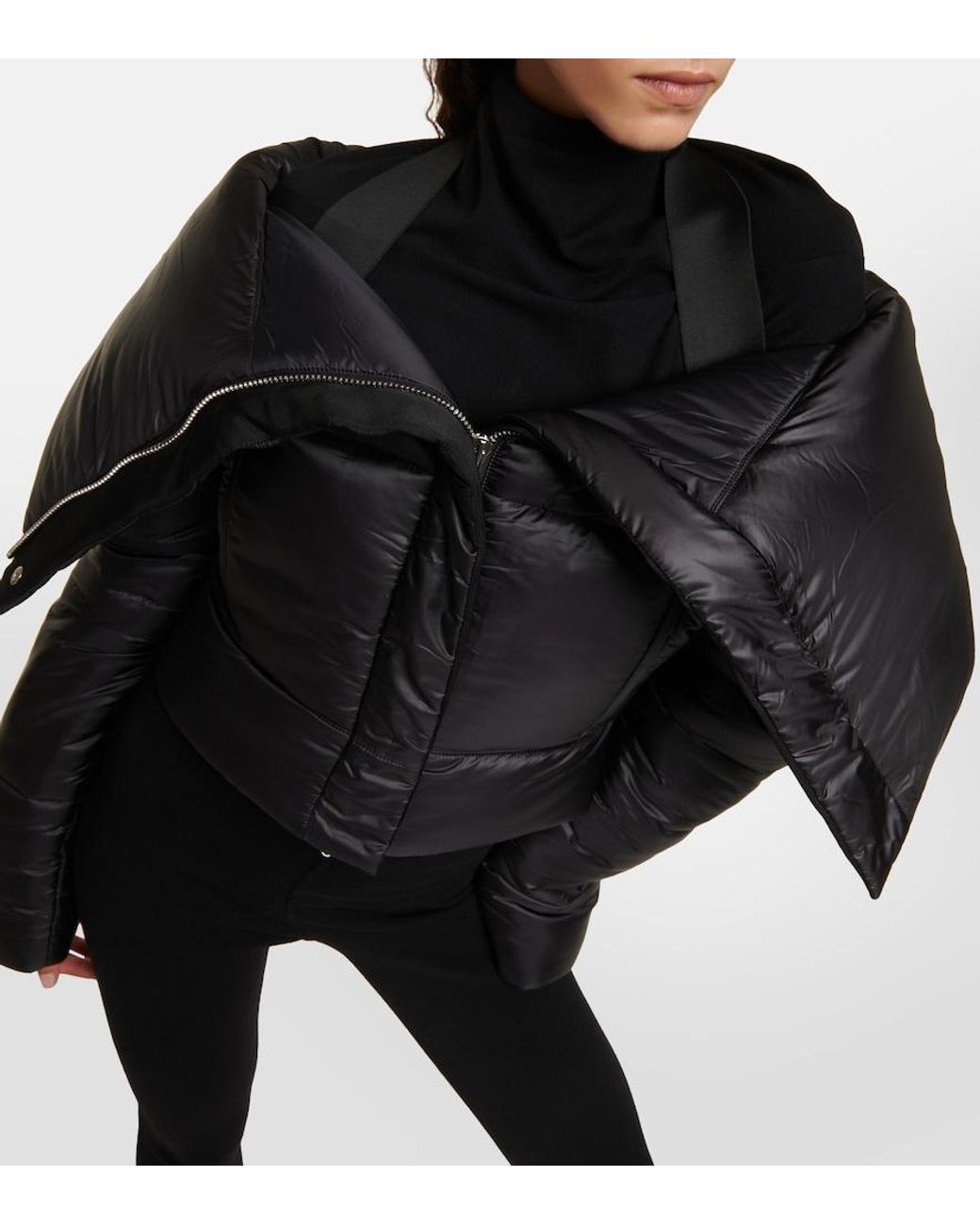 Alaïa Black Cropped Puffer Jacket