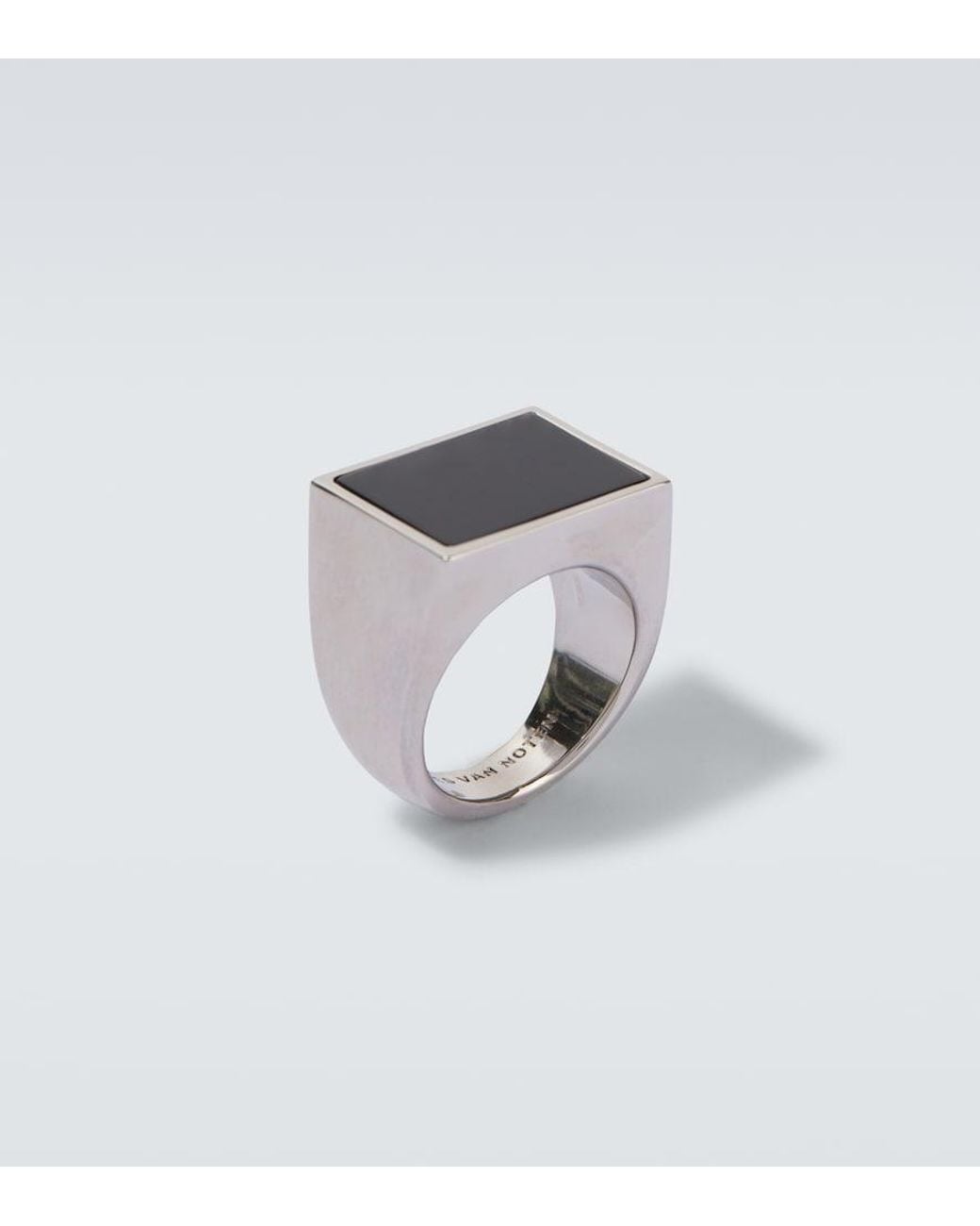 Dries Van Noten Black Embellished Ring for men