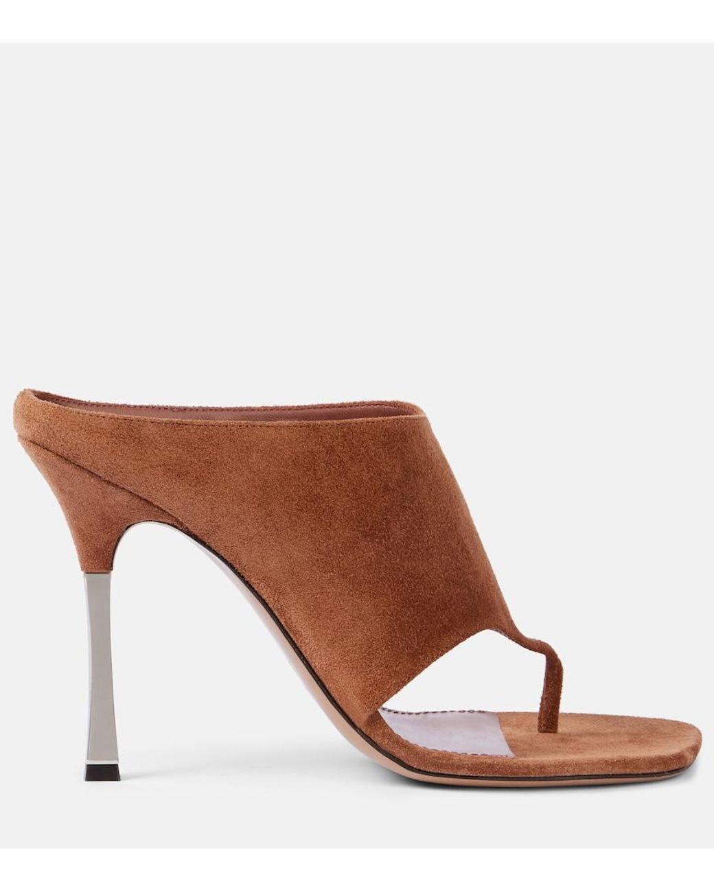 Paris Texas Brown Lorena 100 Suede Thong Sandals
