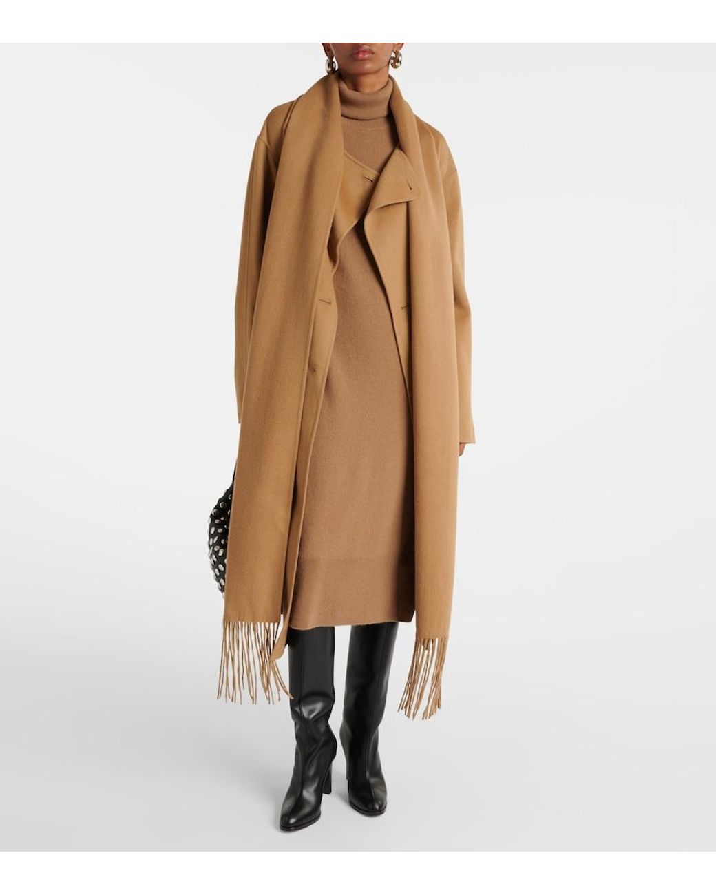 Robe-Pull En Cachemire A Col Roule Joseph en coloris Natural