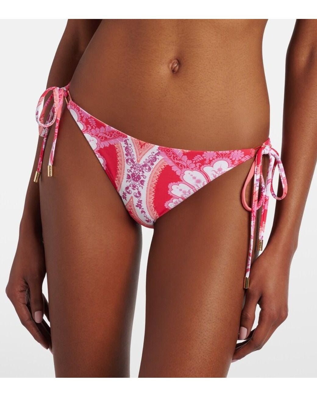 Melissa Odabash Pink Bedrucktes Bikini-Hoeschen Cancun