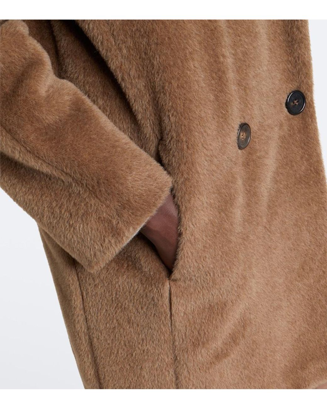 Max Mara Brown Alpaca And Wool Coat