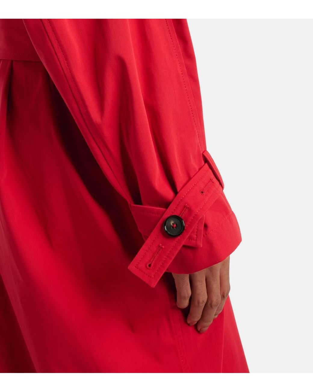 Totême  Red Cotton Trench Coat