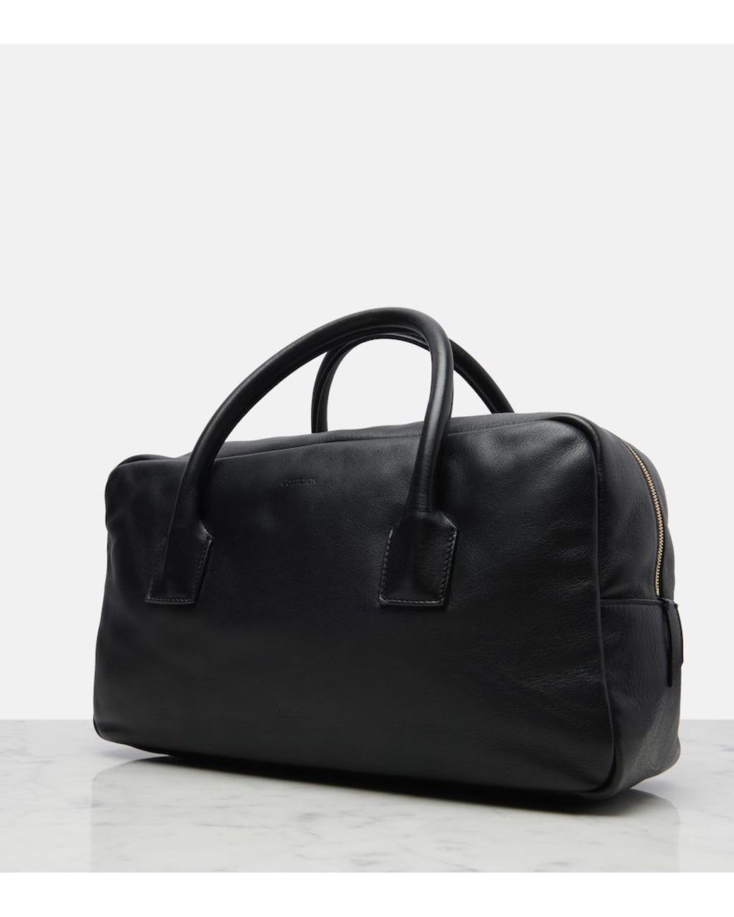 Calvin Klein Black America Medium Leather Tote Bag