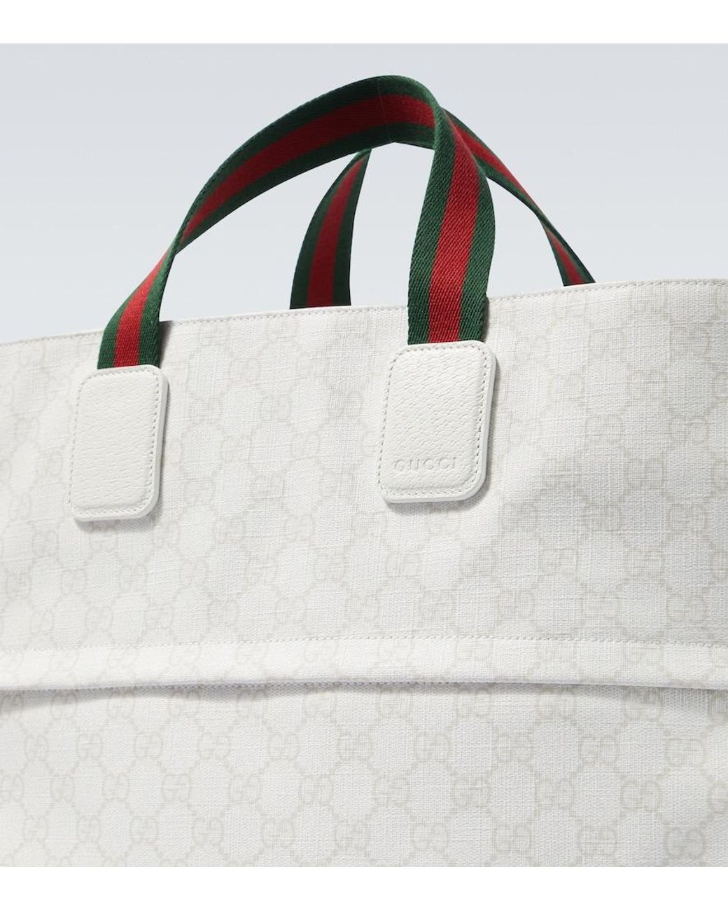 Gucci White Gg Canvas Large Tote Bag for men