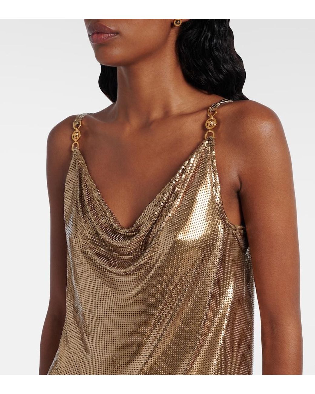 Versace Natural Chainmail Minidress