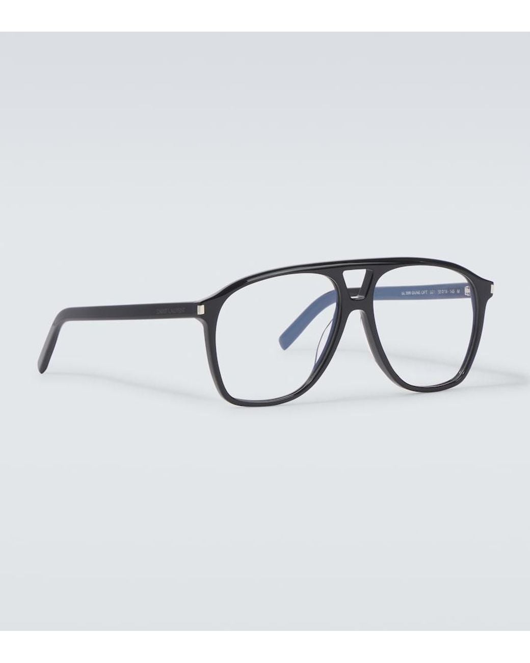 Saint Laurent Brown Sl 596 Dune Aviator Glasses for men