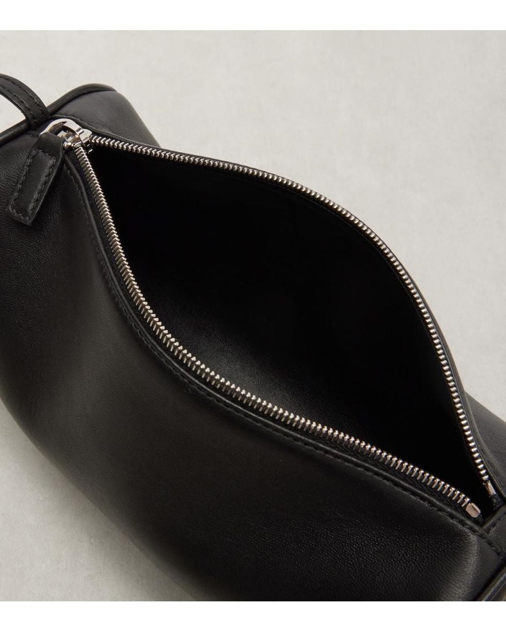 The Row Black Schultertasche '90S Aus Leder