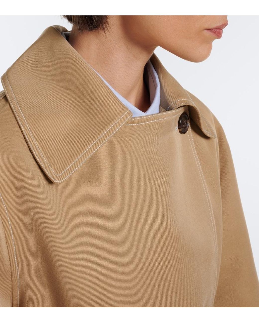 Varley Natural Maddox Double-Breasted Twill Jacket