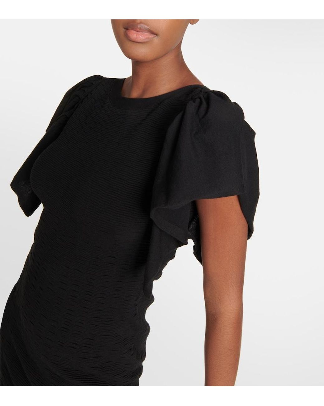 Dorothee Schumacher Black Cotton-Blend Minidress