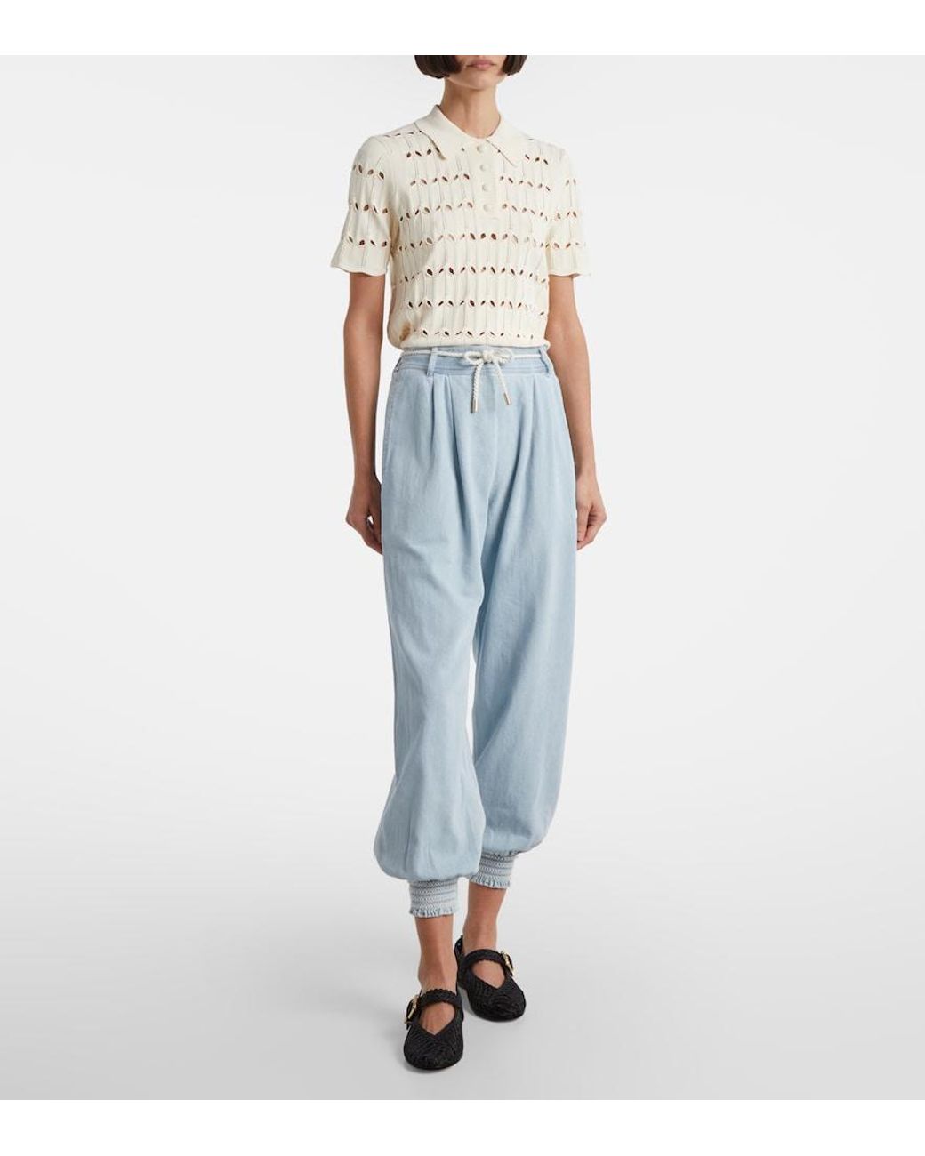 Zimmermann Blue Ascension Tapered Jeans