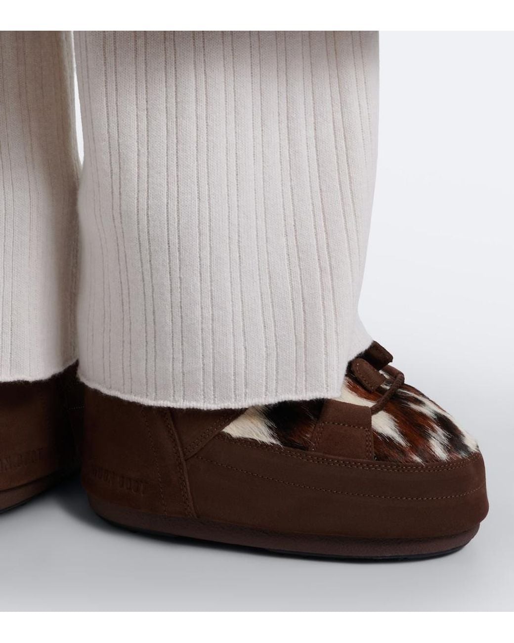 Moon Boot Brown Icon Calf Hair Snow Boots