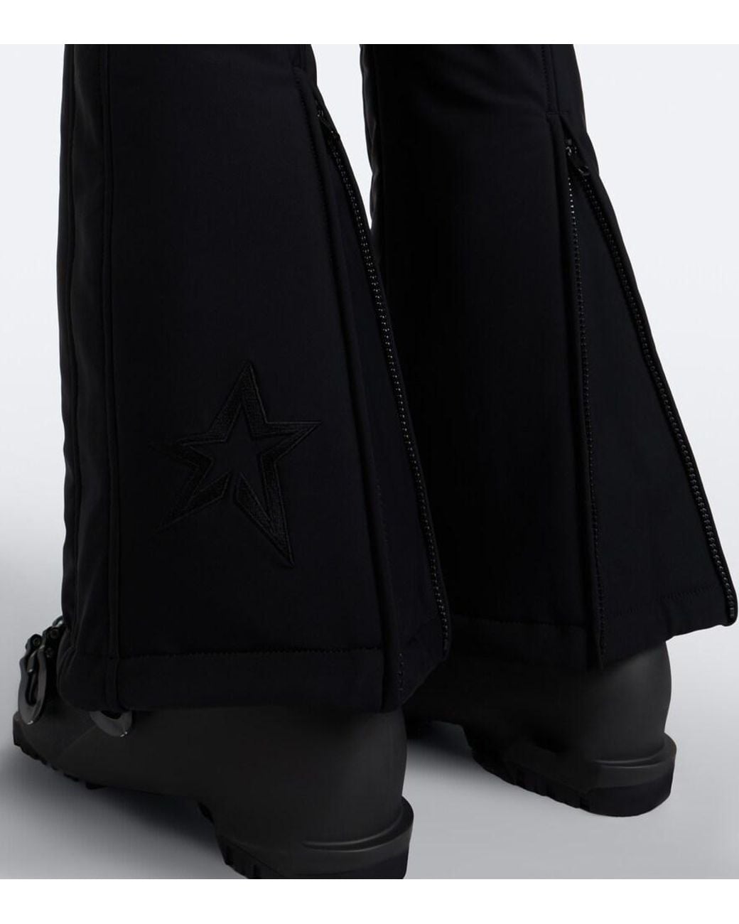 Perfect Moment Black '80S Slalom Bib Ski Salopettes
