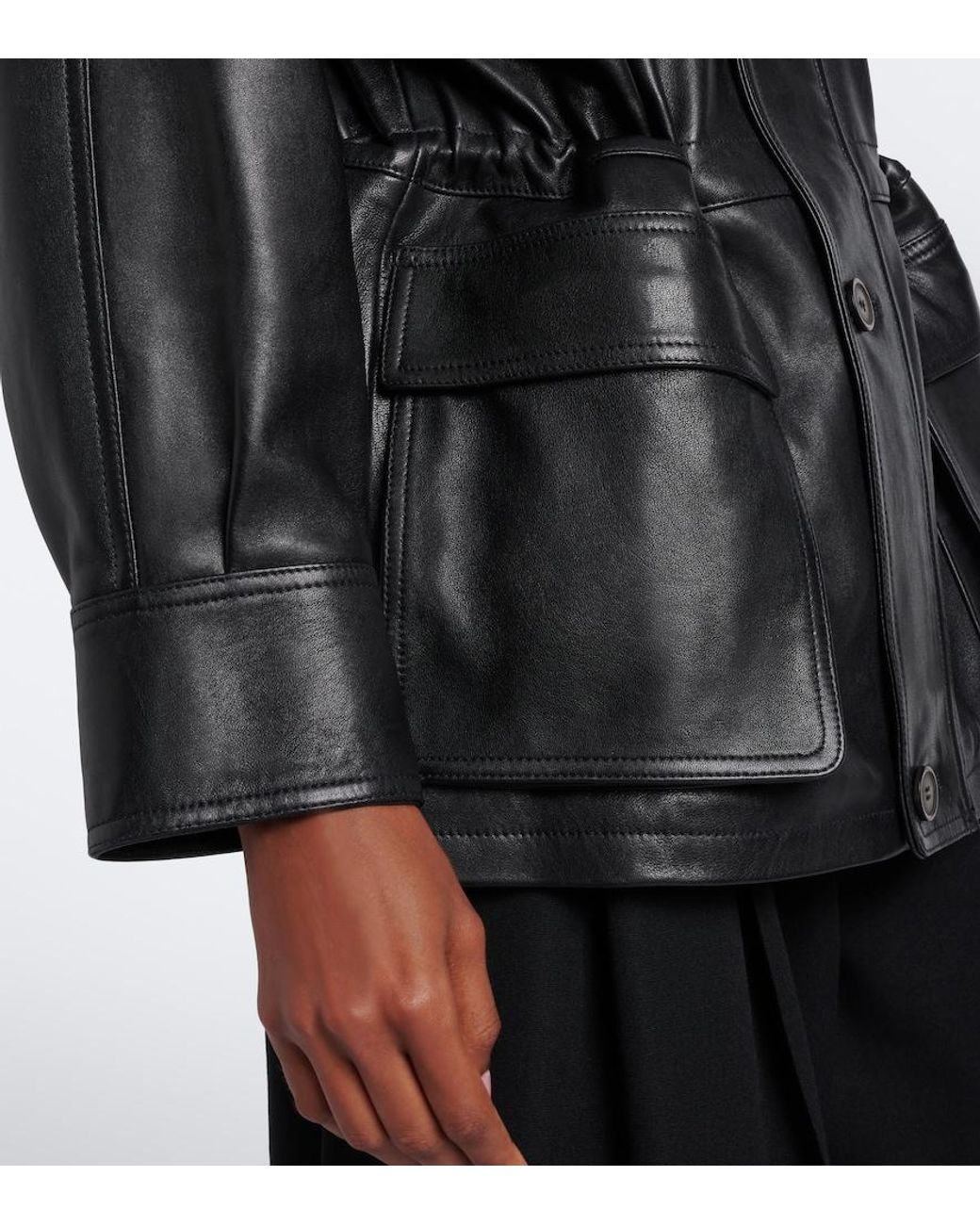 Arma Black Maeve Leather Jacket