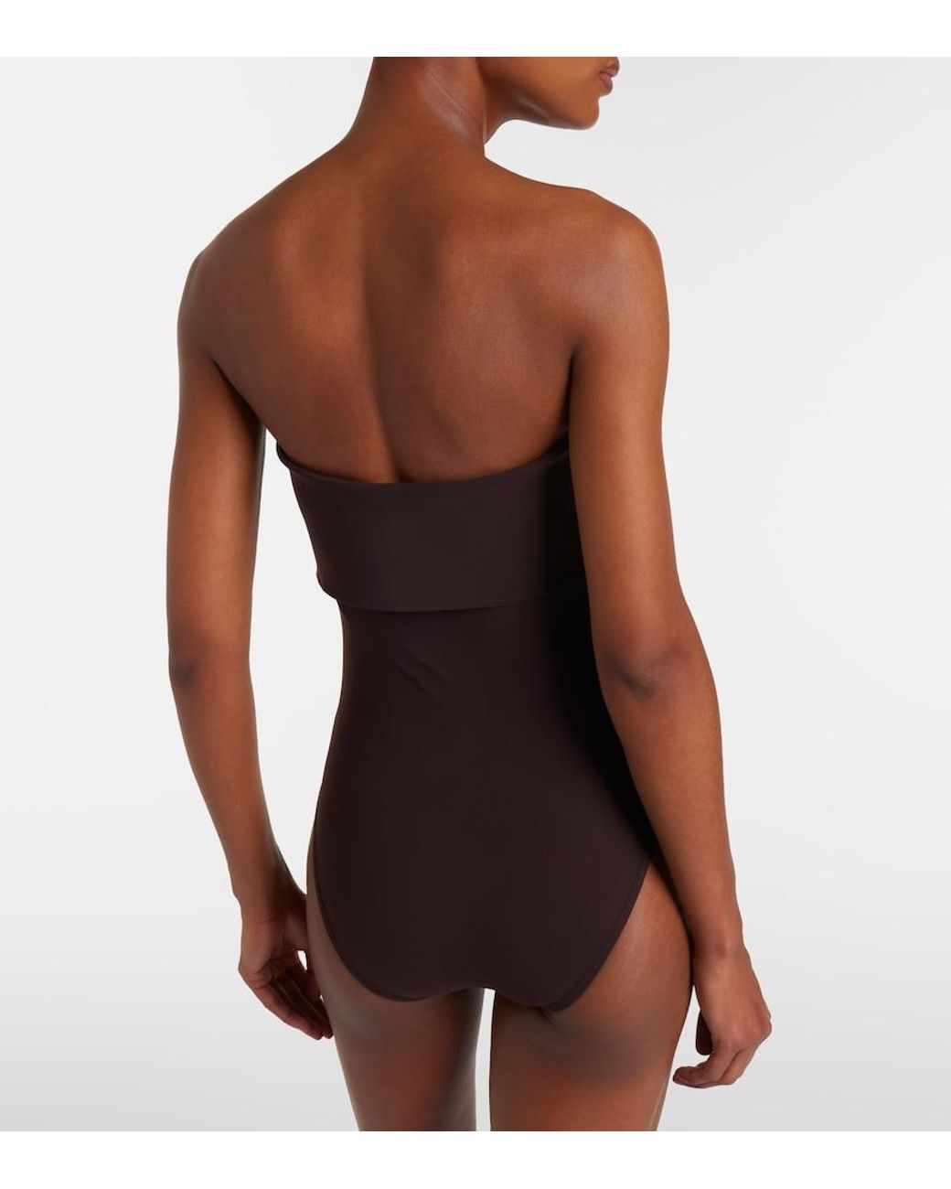 Karla Colletto Brown Billie Swimsuit