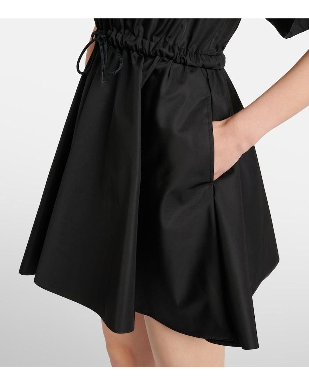 Prada Black Re-Nylon Mini Dress