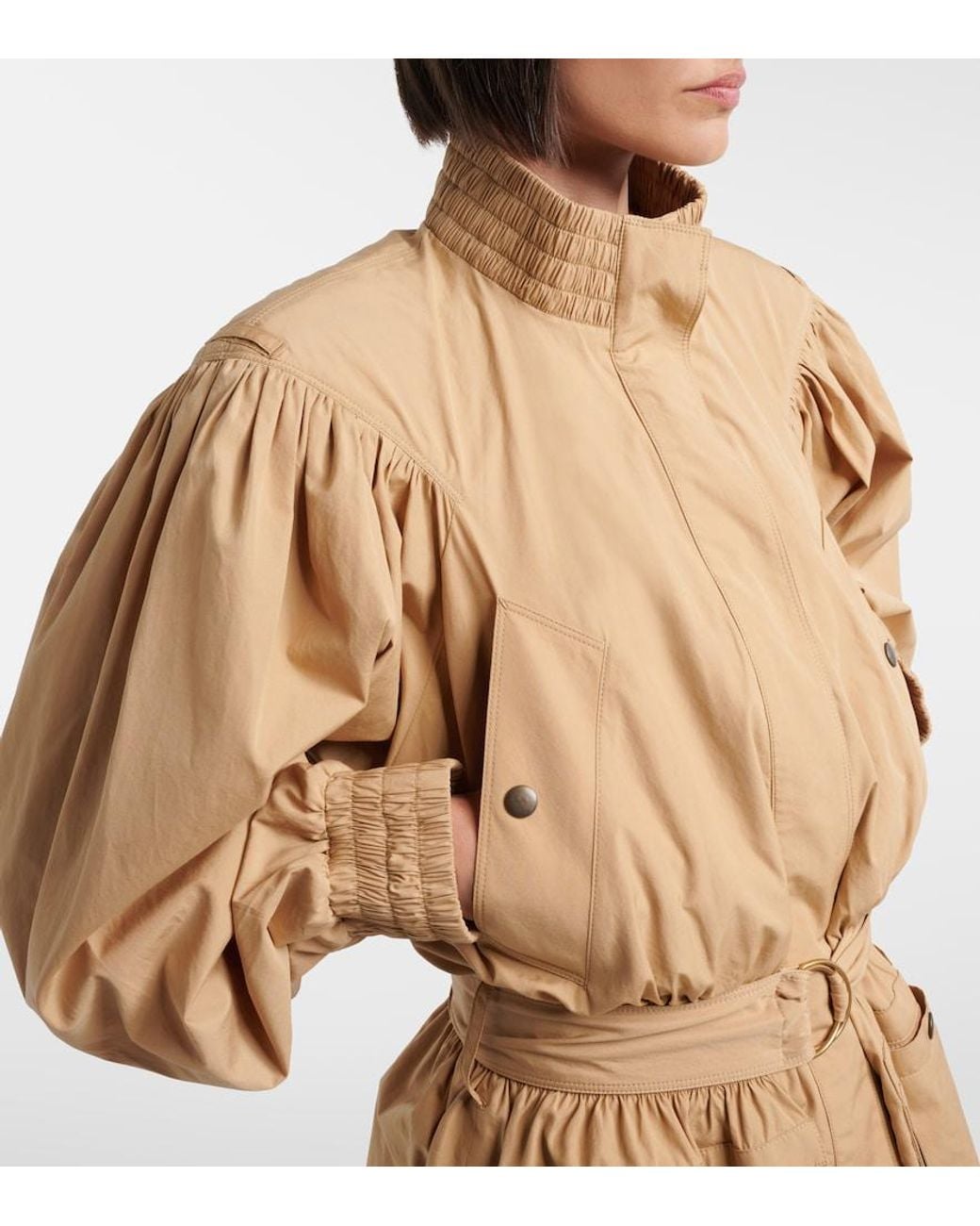 Chloé Natural Cotton Poplin Trench Coat