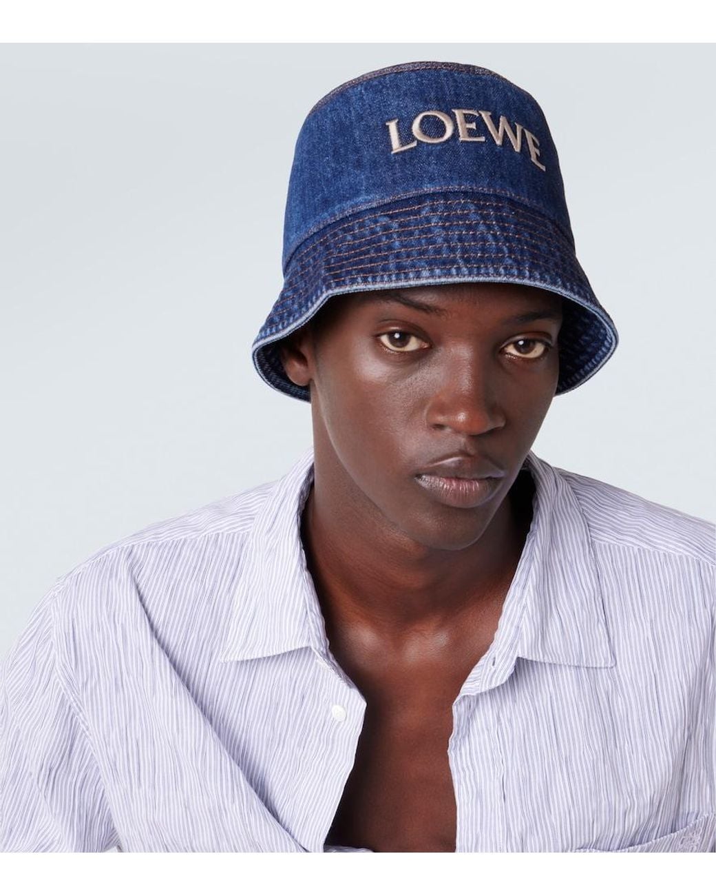 Loewe Hut Aus Denim in Blue für Herren