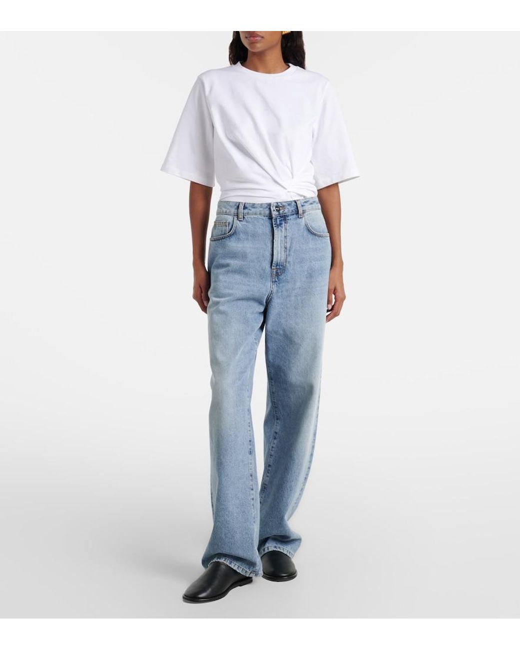 Jeans Anchos Rohe de color Blue