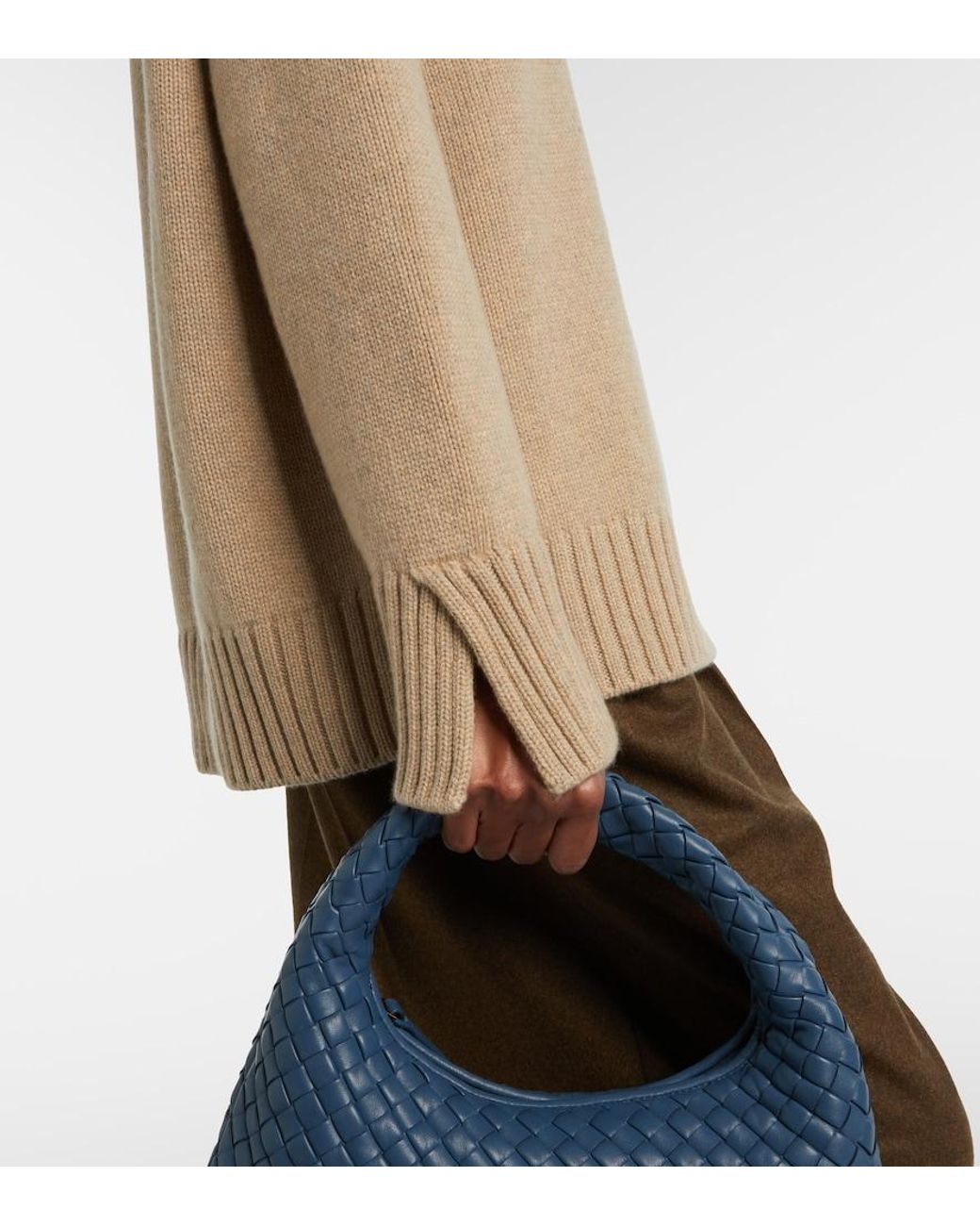 Loro Piana Natural Cashmere Turtleneck Sweater