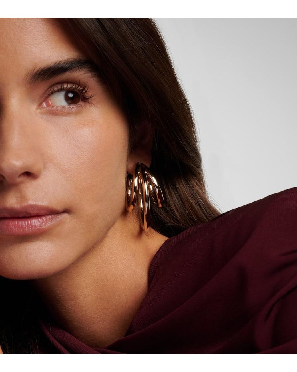 Jennifer Fisher Metallic Triple Baby 10Kt-Plated Hoop Earrings