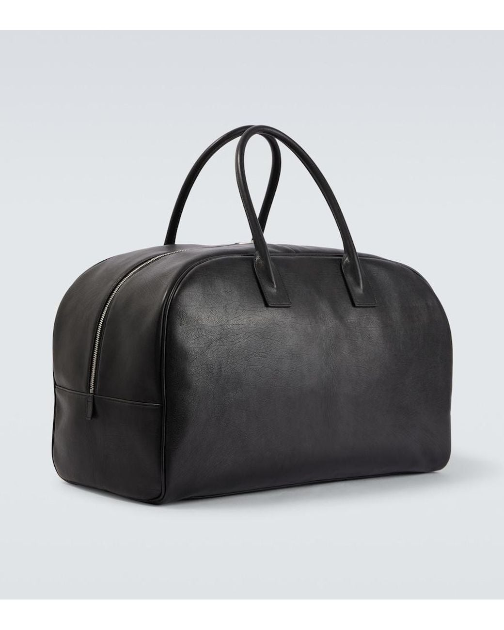 Saint Laurent Black Giant Leather Duffel Bag for men