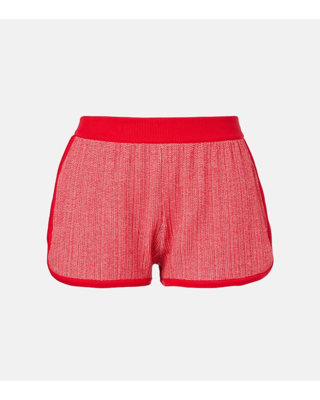 Versace Red Cotton Shorts