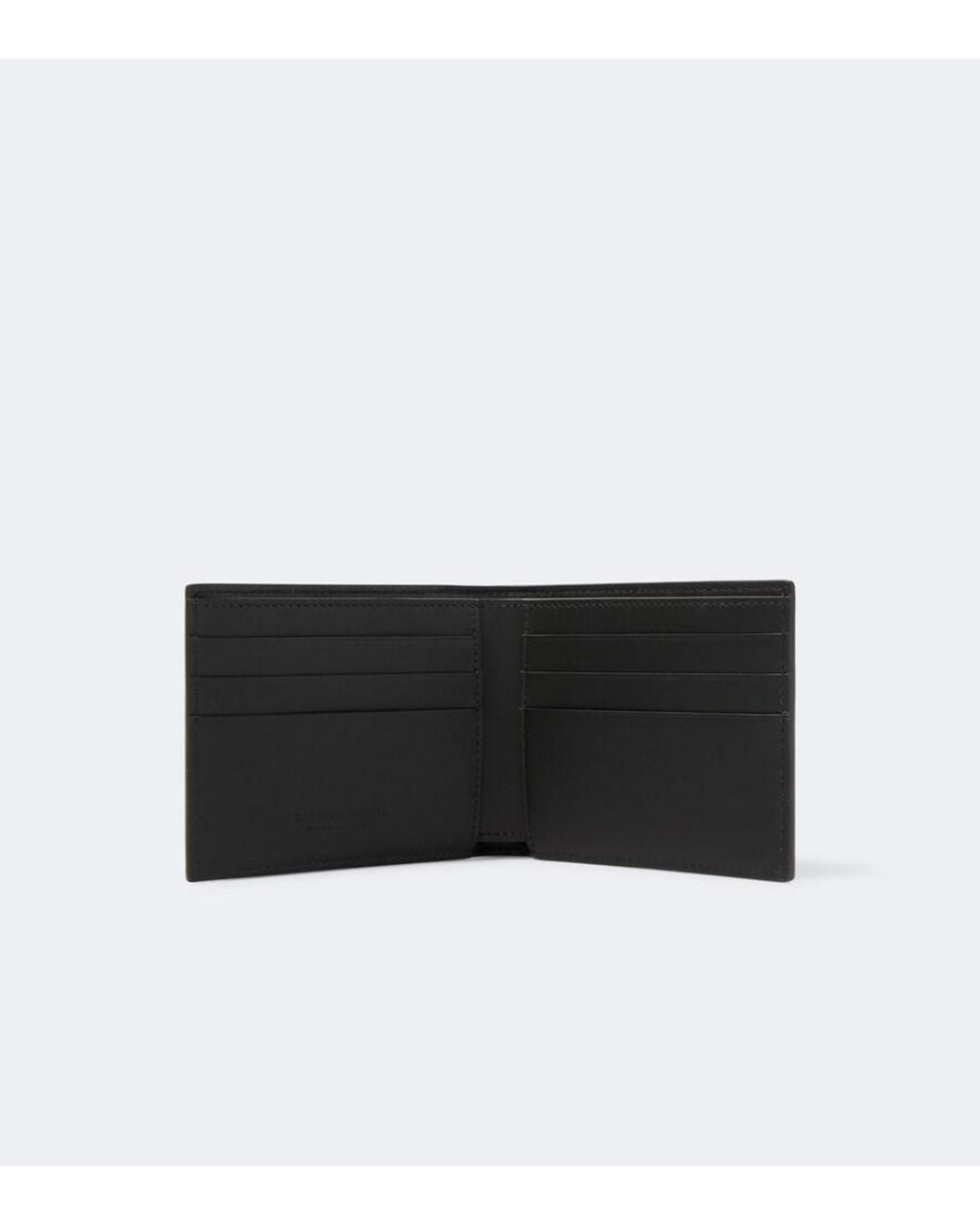 Bottega Veneta Black Intreccio Leather Wallet for men