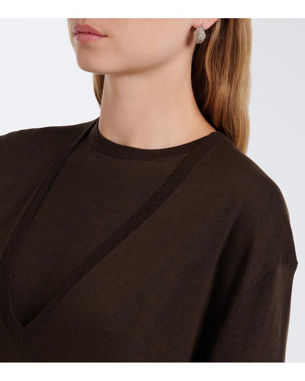 Totême Black Oversized Sweater