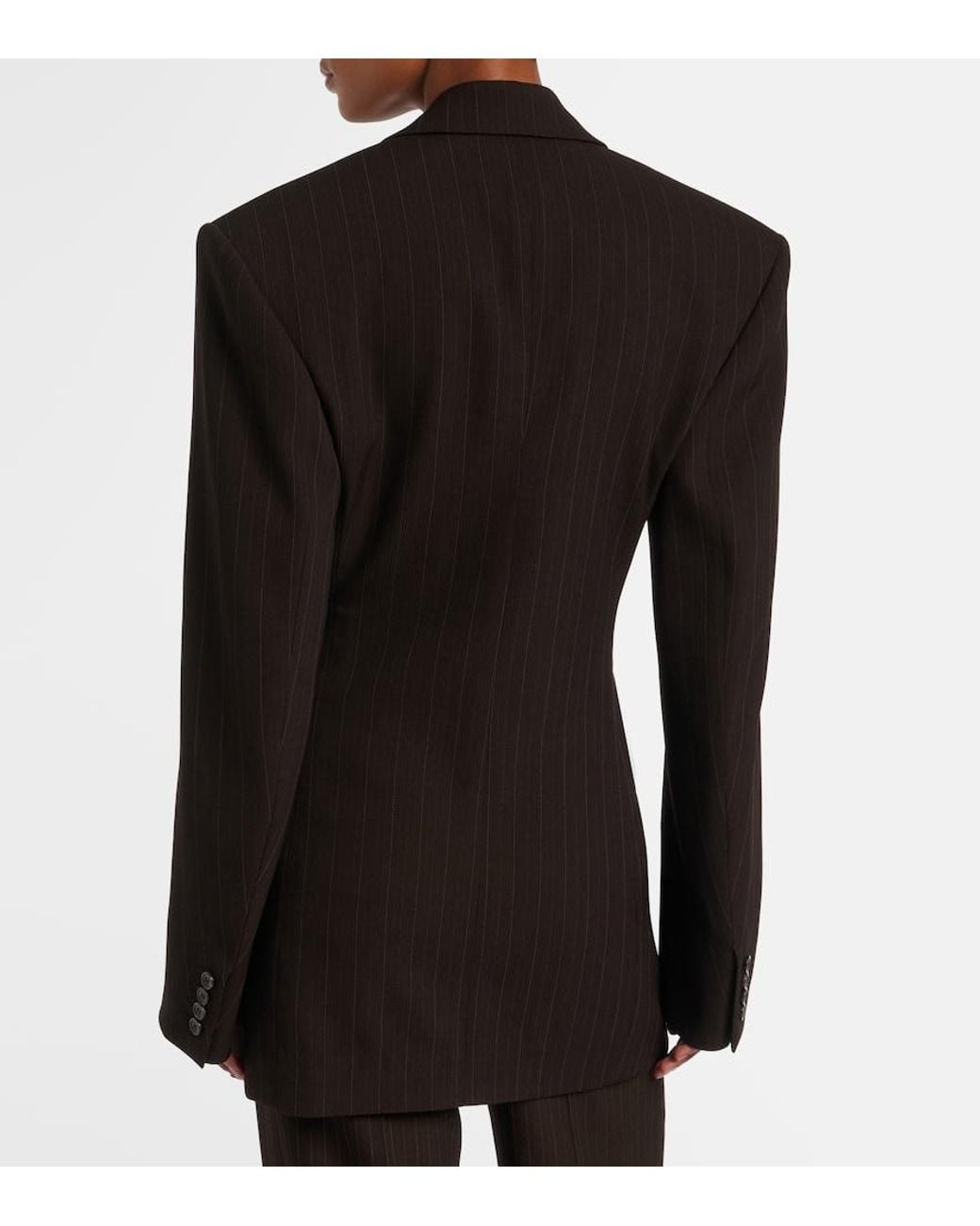Saint Laurent Black Wool-Blend Blazer