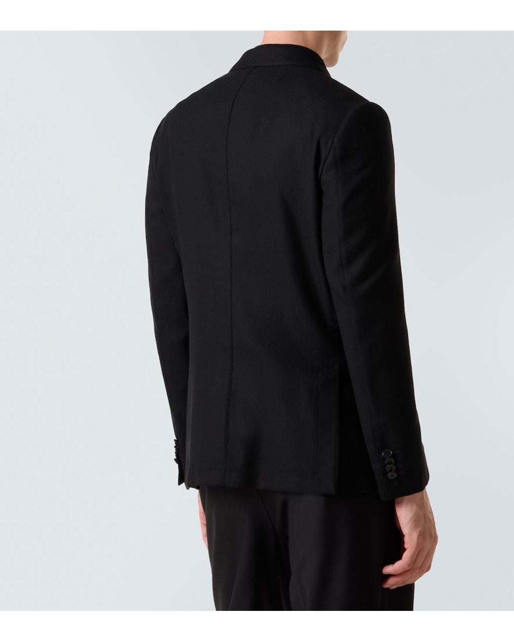 Zegna Black Wool Blazer for men