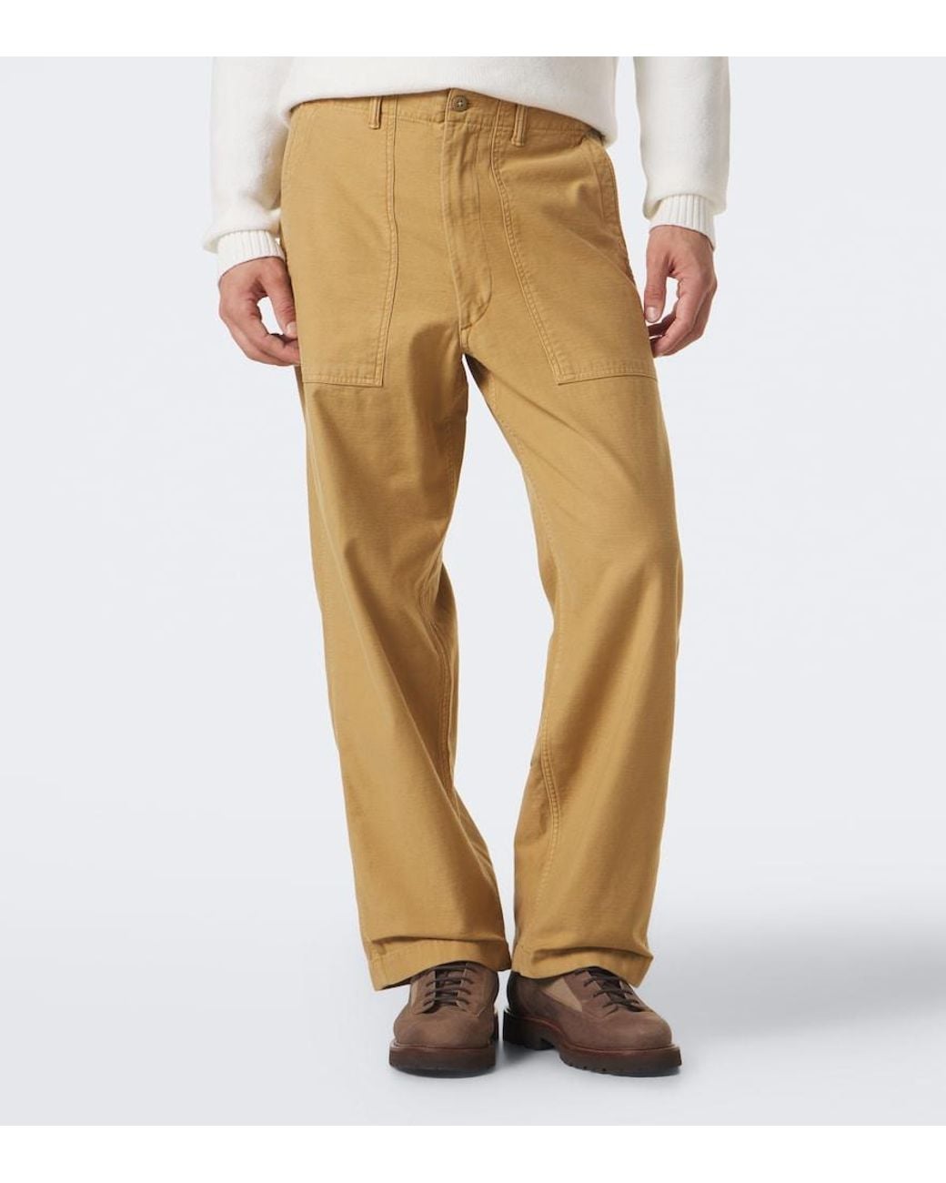 Polo Ralph Lauren Natural Wide-Leg Cotton Pants for men